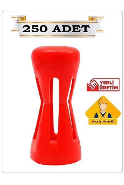 Yerli İNŞAAT DEMİRİ GÜVENLİK TAPASI (250 adet) 8-16 mm KUM SAATİ TİP