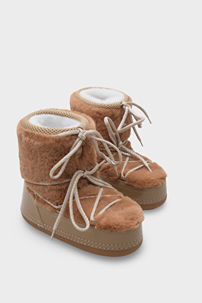 Capone Outfitters Γυναικείες μπότες χιονιού με στρογγυλή σόλα με χοντρή σόλα