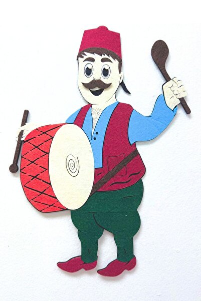 keçeli dünyam طبل رمضان 50 سم (مادة تعليمية من اللباد)