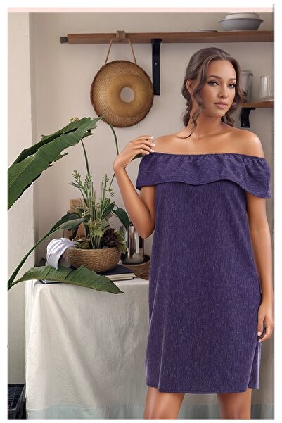 Cotton Mood 20070787 Dok.Keten Madonna Collar Dress Navy Blue
