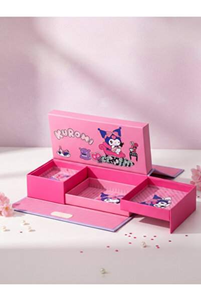 GiFi حامل أقلام كورومي قابل للقفل باللون الوردي