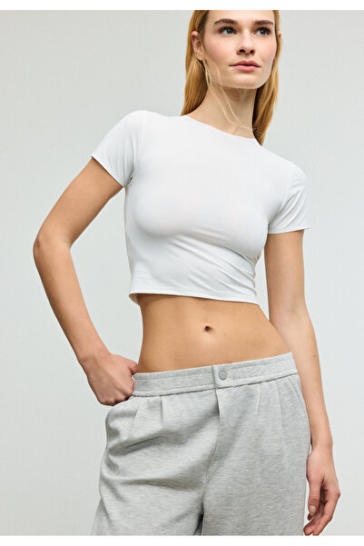 Stradivarius Basic poliamid t-shirt