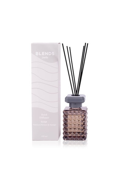 Blends معطر هواء من القصب برائحة زهرة العاطفة والمانجو 120 مل من أمارا