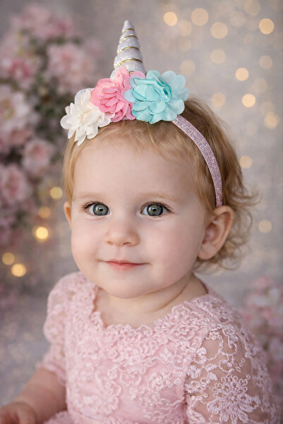 TAKIŞTIR Παιδικό κεφαλόδεσμο με μικτό χρώμα μονόκερος