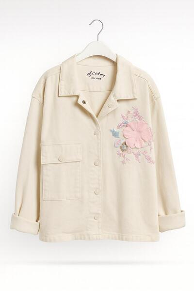 ESCABEL GİRL KIZ ÇOCUK 2542 NAKIŞ DETAY CEKET GKJ0037