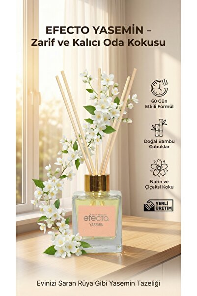 EFECTO Proffesıonal Home Fragnance Bambu Çubuklu Oda Parfümü ( Yasemin Bambu ...