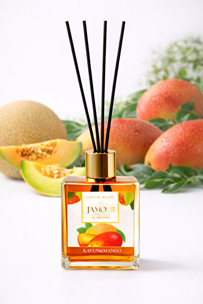 J'AMOUR EAU DE PARFUME Kavun Mango Kokulu Çubuklu Oda Kokusu – 100 ml Tropika...
