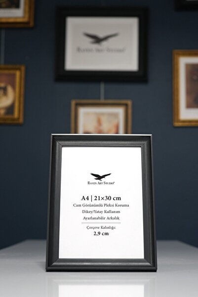 Raven Art Studio Πυραμίδα A4-21x30cm Μαύρη θήκη για φωτογραφίες, έγγραφα και ...