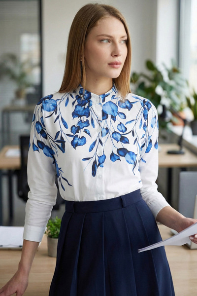 armonika Γυναικείο πουκάμισο με γιακά Saks Judge ARM-25Y 001013