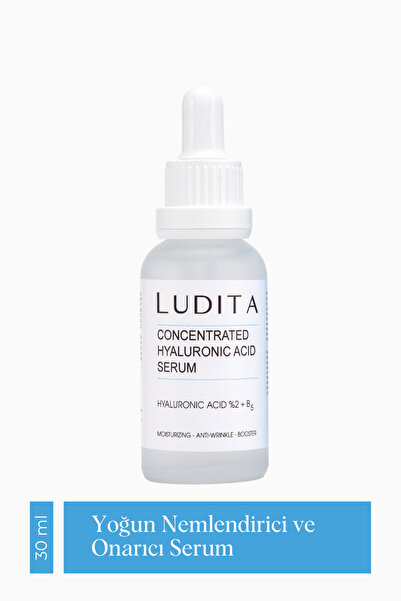 LUDITA Hyaluronic Acid + B5 Serum – Yoğun Nemlendirici & Onarıcı