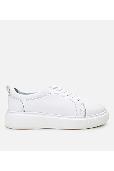 Hotiç Valódi bőr fehér női sportcipő