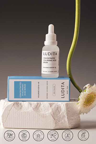 LUDITA Hyaluronic Acid + B5 Serum – Yoğun Nemlendirici & Onarıcı