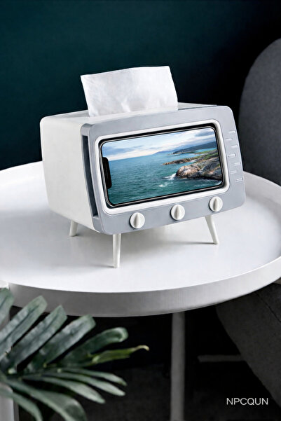 uygunabuldum Televizyon Tasarımlı Telefon Tutucu ve Peçetelik