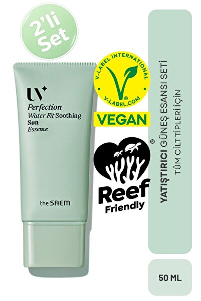 THE SAEM UV Perfection Waterfit Soothing Sun Essence SPF50+ PA++++/Vegan, Su ...