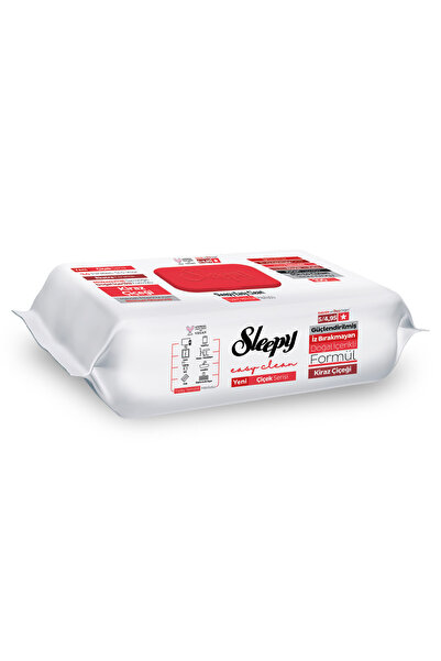 Sleepy Easy Clean Kiraz Çiçeği Yüzey Temizlik Havlusu Mendili 100 Yaprak