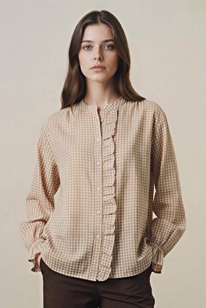 DeFacto Tunika dugih rukava regularnog kroja Karirano G9245AX26SP