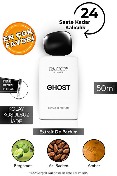 NA MORE Milano Namore GHOST Extrait de Parfüm | Erkek | Yüksek Esans %33 | Ka...