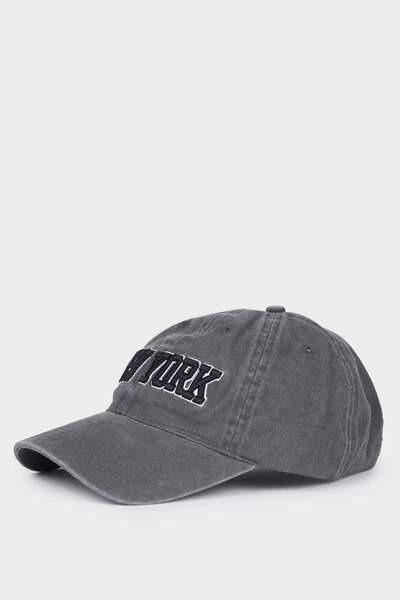 DeFacto Unisex vyšívaná Jean Woven Baseball Basketbalová čepice B8005AX24SM