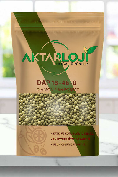 aktarloji 1 Kg Dap 18-46-0 / Diamonyum Fosfat / Yüksek Fosforlu Taban Gübresi