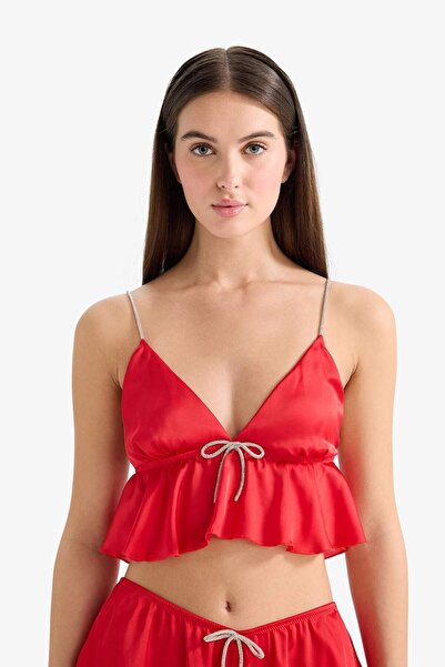 DeFacto Regular Fit Satin Top G1175Ax25Wn