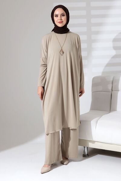 Berel Moda Set de îmbrăcăminte Sandy Culoare piatră