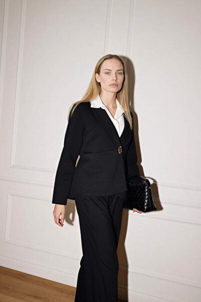 DeFacto Asymmetric V-Neck Pique Cardigan G9177Ax26Sp