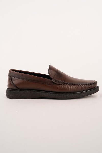 MUGGO GENTZ Hakiki Deri Rahat Taban Erkek Günlük Klasik Loafer Ayakkabı