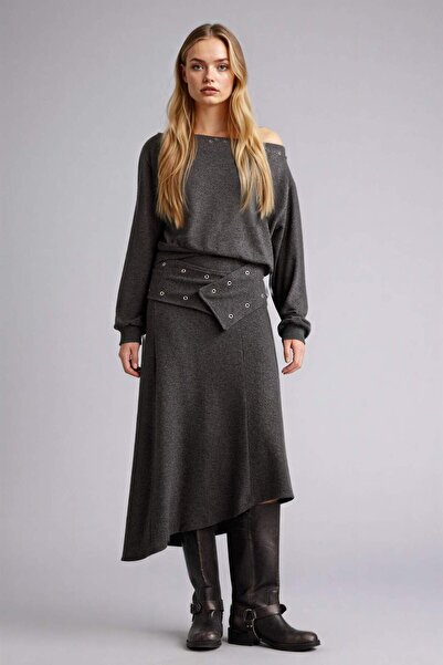 DeFacto A-kroja midi suknja sa standardnim strukom G8748AX25CW