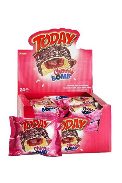 Elvan Today Cherry Bomb Vişneli Kek 40 Gr. 24 Adet (1 Kutu)