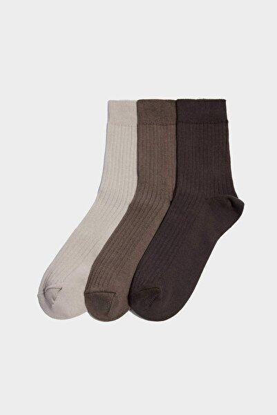 DeFacto Șosete lungi din bumbac pentru bărbați, pachet de 3 H0395AXNS