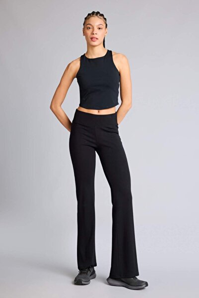 DeFacto Flare Fit elastične pantalone sa zvonastim nogavicama E0628AX25SP