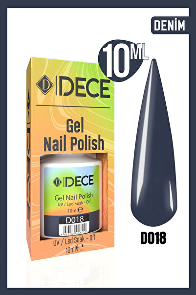 d dece Kalıcı Oje Uv Led D018 (MAVİ SERİSİ) 10ml