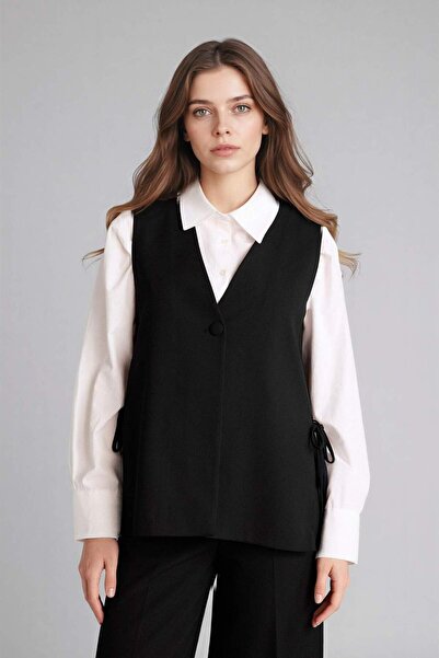 DeFacto Relax Εφαρμοστό Γιλέκο με V-λαιμόκοψη G9309AX26SP