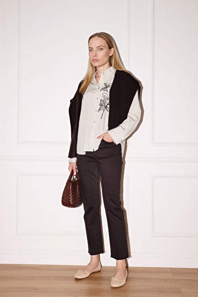 DeFacto Crop Flare Fit High Waist Ankle Length Jean Pants G6542Ax25Cw