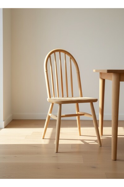 KleinHaus Furniture Lima Ahşap Mutfak Sandalyesi, Dayanıklı İskelet- Farklı R...