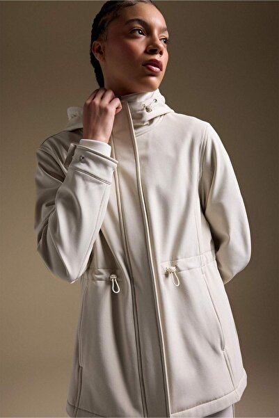 DeFacto Αδιάβροχο παλτό με κουκούλα και φερμουάρ F8019AX26SP