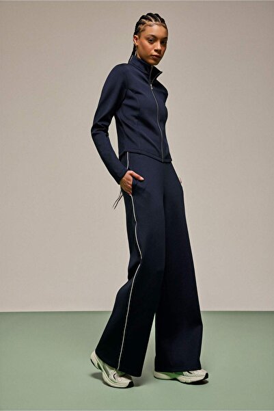 DeFacto بنطلون رياضي واسع الساق من قماش سكوبا دايفر F9492AX26SP