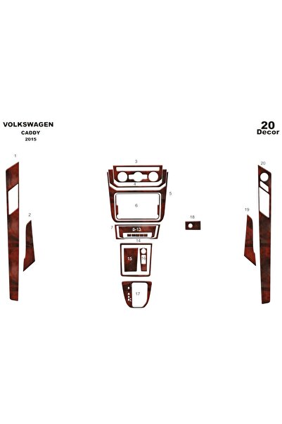 meriç cockpit design ميريتش ®   فولكس واجن كادي تنجيد صندوق اليد الأمامي ماهو...