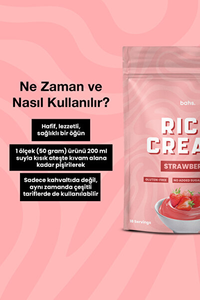 bahs. Rice Cream Strawberry - 800gr - 18 Servis