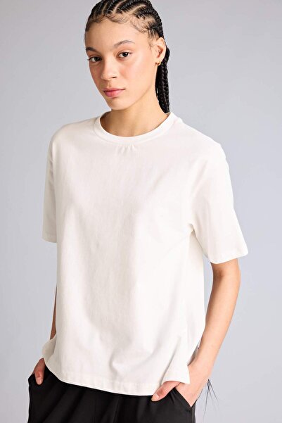 DeFacto Ženska T-shirt F8106AX/ER105 ECRU