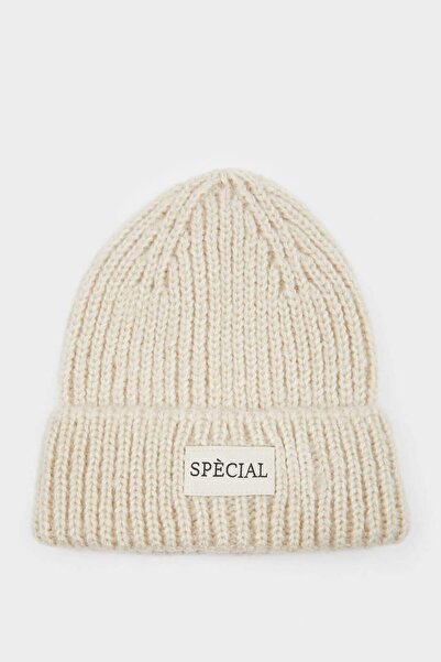 DeFacto Γυναικείο υφαντό ετικέτα Winter Beret R7539AZ24WN