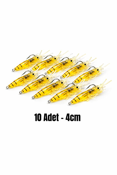 Arkhelais Karides Görünümlü Silikon Balık Yemi 10’lu Paket