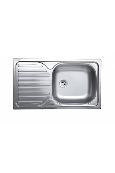 SANITEC Chiuveta ERT-C 408D, pentru blat, cuva dreapta, anticalcar, 76x43,5cm...