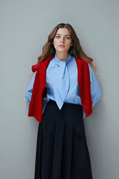 DeFacto Regular Fit Poplin Long Sleeve Tunic G8431Ax26Sp