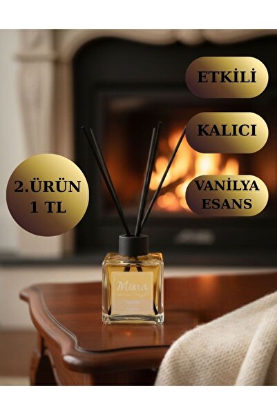 misra home collection 100ML Vanilya Kokusu Çubuklu Oda Kokusu Dolap Banyo Ev ...