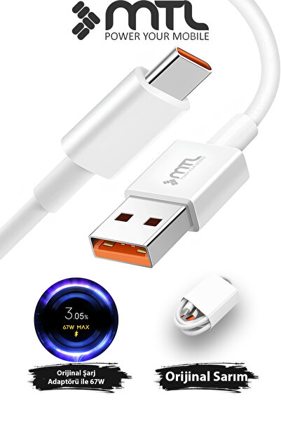 MTL 3A USB to Type-C Hızlı Şarj ve Data Aktarım Kablosu 1 Metre MT438
