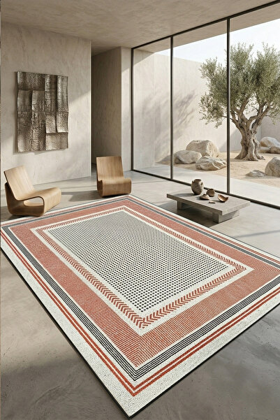 Chilai Home Orange Wicker Makinede Yıkanabilir Kaymaz Taban Leke Tutmaz Dijit...