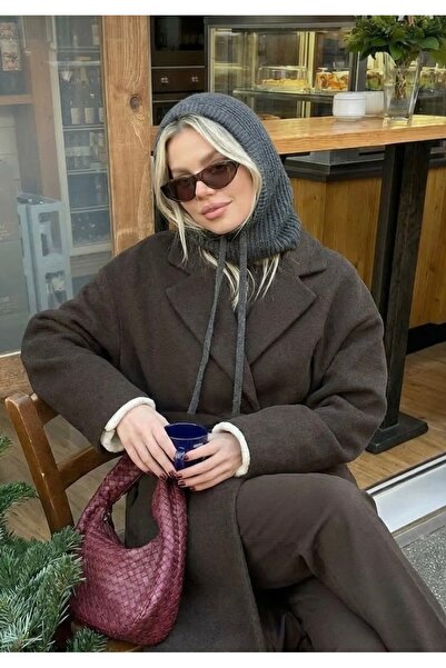 GRAZELLA قبعة بالاكلافا الشتوية المحبوكة مع غطاء للرقبة