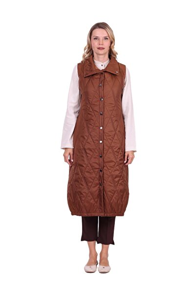 Invee Propeller Quilted Vest Browni̇