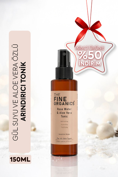 THE FINE ORGANICS Gül Suyu & Aloe Vera Özlü Gözenek Sıkılaştırıcı Ve Arındırı...